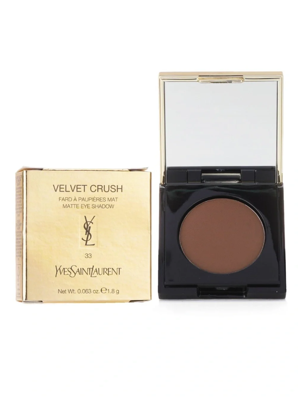 Yves Saint Laurent Velvet Crush Matte Eye Shadow Shade #33 Unconventional Brown